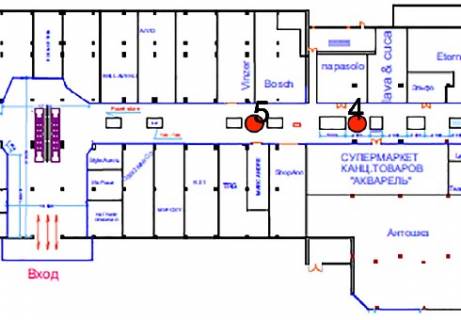 Ситилайт A в Одессе ТЦ Fontan Sky холл №5А1 схема