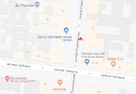 Ситилайт A в Одессе, 1.8x1.2  Рішельєвська вул., 29 схема