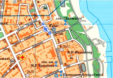 Сiтiлайт A у Одесі, 1.8x1.2  Французький б-р., 16, "Сільпо", №1 схема