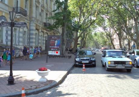 Ситилайт B в Одессе, 1.8x1.2  Пушкінська вул., 5 фото 1