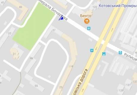 Билборд B в Одессе Генерала Бочарова ул., 47 схема