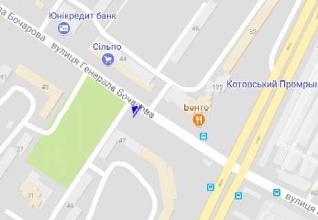 Білборд, Бігборд (Борд)  A у Одесі Владислава Бувалкіна вул. (Генерала Бочарова)., 47 схема
