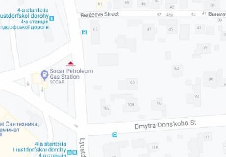 Билборд A в Одессе Люстдорфская дорога, 94а схема