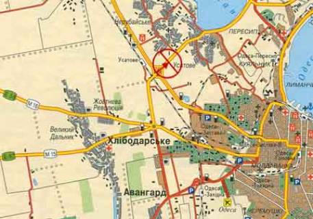 Билборд A в Одессе, 3х6  Клеверный мост Усатово №1 А схема