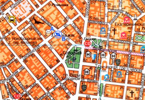 Ситилайт B в Одессе, 1.8x1.2  Садова вул., 12 схема