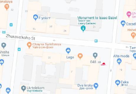Скроллер A в Одессе Ришельевская ул., 26 - 237307 схема