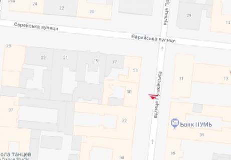 Сiтiлайт A у Одесі, 1.8x1.2  Пушкінська вул., 30 схема