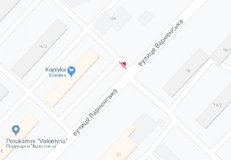 Білборд, Бігборд (Борд)  A у Одесі Варненская ул., 16/1 схема