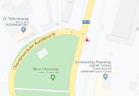 Білборд, Бігборд (Борд)  A у Одесі Черноморского Казачества ул., 68 схема
