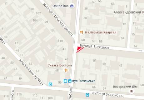 Скролер, Скрол A у Одесі Преображенська вул. - Троїцька вул., 49/51 - 237416 схема