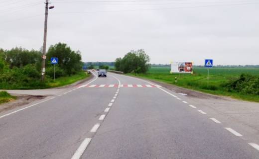 Билборд A в Жовкве, 6x3м.  м. Жовква, обїздна, на кордон з Польщею, на м. Червоноград + вїзд в м. Жовква, трасса Львов- Рава-Русская (М-09), на АЗК БРСМ фото 1