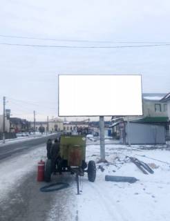 Білборд, Бігборд (Борд)  A у Бродах, 6x3м.  м. Броди, з/д вокзал, центр міста, вул. Залізнична 50, на вокзал Фото 1