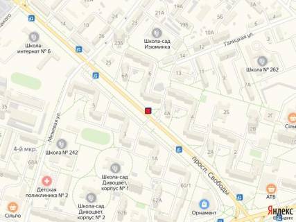 Нестандарт  у Києві Проспект Свободи, 4-а схема