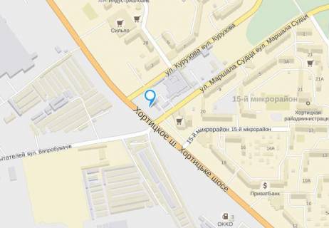 Білборд, Бігборд (Борд)  A у Запоріжжі, 3x6  073_Запоріжжя_Хортицьке шосе/вул. Маршала Судця - ринок схема