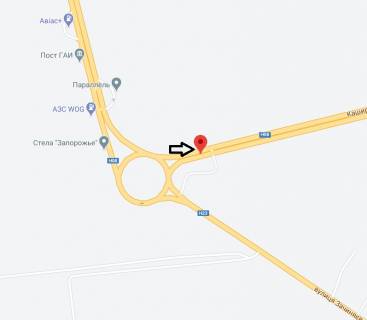 Білборд, Бігборд (Борд)  A у Запоріжжі, 3x6  111_Запорожье_ул.Тиражная  -въезд в город Первый щит схема