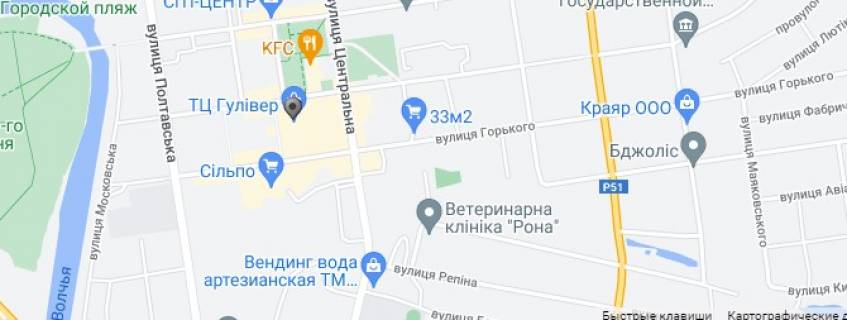 Ситилайт A в Павлограде, 1,2x1,9  вул. Шевченко (ТЦ Гулівер блок А, ЦЕНТР) схема