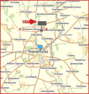 Білборд, Бігборд (Борд)  B у Велика Северинка село Велика Северинка схема