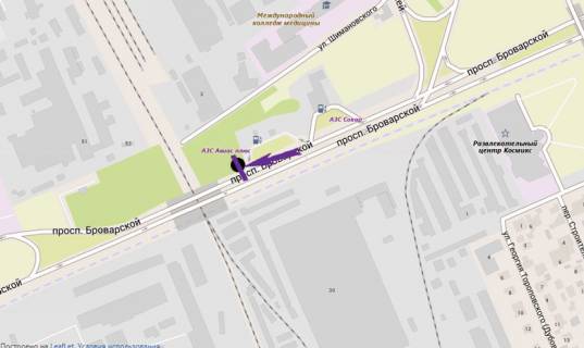 Призма A в Киеве, 6 X 3 м  пр. Броварський, 53 - 270738 схема