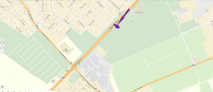 Билборд B в Гатном, 6 X 3 м  Одеська траса, 500 м до Нової Линії схема