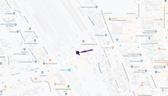 Скроллер A в Киеве, 3,14 X 2,3 м  вул. Федорова І.,36 - 270935 схема