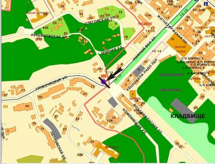 Скролер, Скрол A у Києві, 3,14 X 2,3 м  вул. Глибочицька, 105 - 270799 схема
