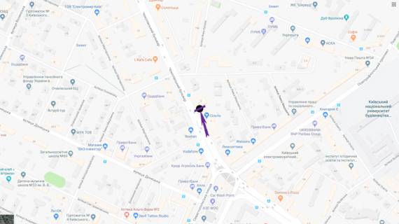 Скроллер A в Киеве, 3,14 X 2,3 м  бульв. Чоколівський, 12 навпроти - 270928 схема