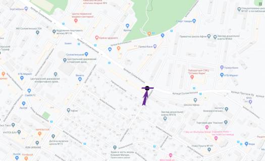 Скроллер B в Киеве, 3,14 X 2,3 м  вул. Солом’янська, 28 - 270950 схема