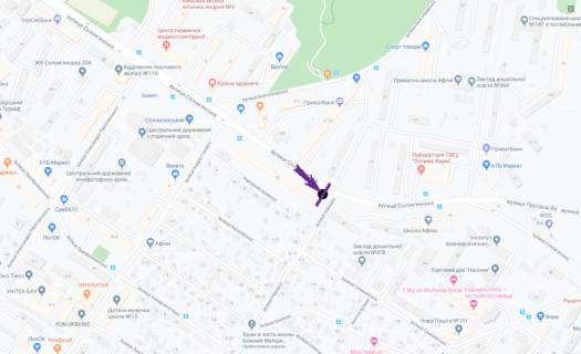 Скроллер A в Киеве, 3,14 X 2,3 м  вул. Солом’янська, 28 - 270949 схема
