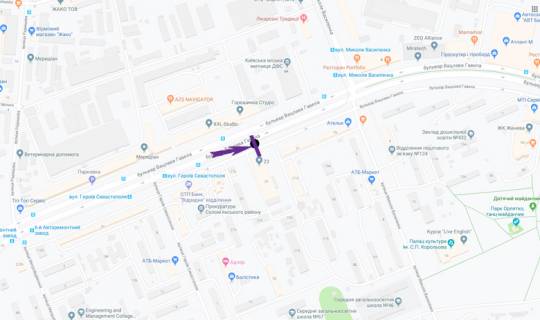 Призма A в Киеве, 6 X 3 м  бульв. Вацлава Гавела,23 - 270910 схема