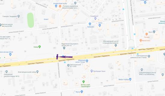 Призма A в Киеве, 6 X 3 м  пр. Берестейський, 130/1, автосалон "Iнфініті" - 270892 схема