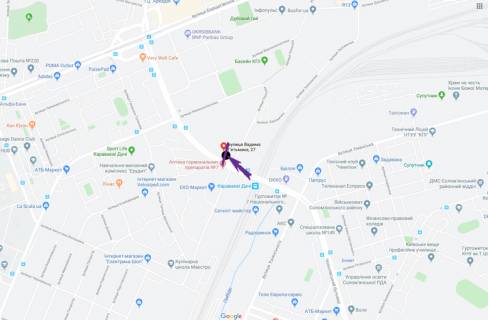 Скроллер A в Киеве, 3,14 X 2,3 м  вул. Гетьмана Вадима, 27 - 270941 схема