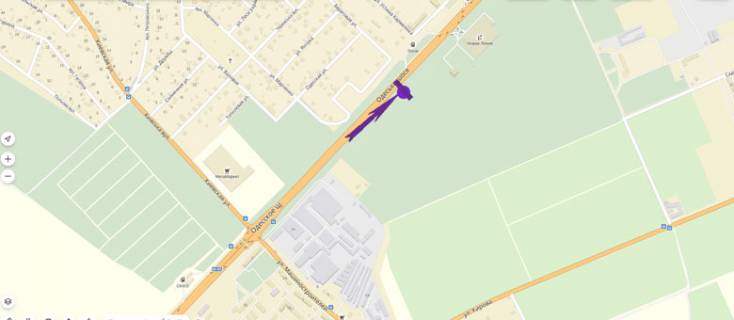 Билборд A в Гатном, 6 X 3 м  Одеська траса, 500 м до Нової Линії схема