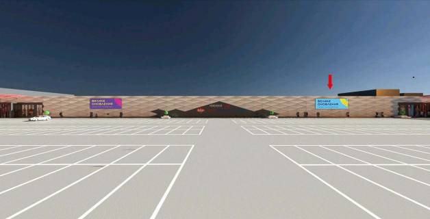 Видеоборд A у Харкові, 12,48х4,8  Героев Труда ул., 7, ТРЦ "Караван", на фасаде ТРЦ, парковка, правая входная группа - 381813 Фото 1