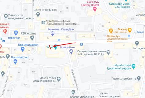 Видеоборд A в Киеве, 4,8х15,36  ул. Сечевых Стрельцов 37-41 - 295610 схема