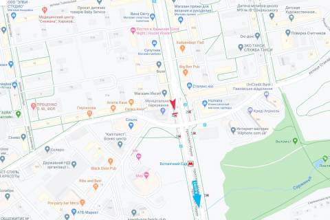 Видеоборд A в Харькове, 6x3  Науки пр-т - Отакара Яроша вул., м. Ботанічний сад, у центр - 295709 схема