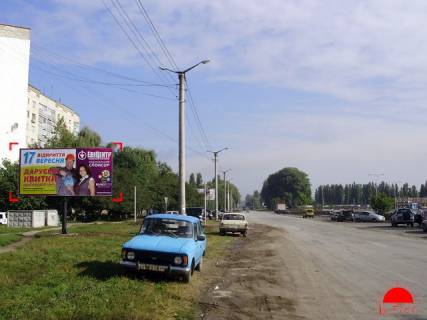Билборд B в Каменец-Подольском, 6x3  Хмельницьке шосе - вул. Лисенка (південно-західна сторона) фото 1