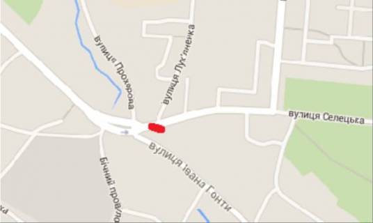 Билборд B в Житомире вул. Селецька 2 схема