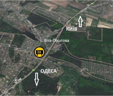 Мегаборд B в Киев-Одесса М05, 36x12  20,000 км автомагистрали Киев-Одесса-Б схема