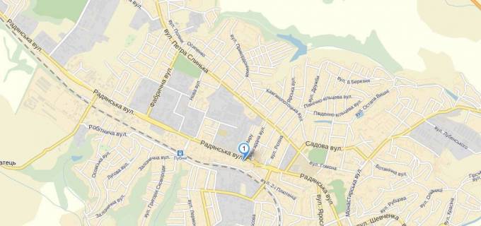 Билборд B в Лубнах, 3х6  Лубны/ просп. Владимирский 91 схема