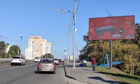 Видеоборд A в Киеве, 6x3  Леся Курбаса проспект 1А , перед зализничним мостом по ходу до центру - 408753 фото 1