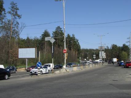 Билборд B в Киеве, 6x3  Велика Кільцева дорога / Гостомельське шоссе / Міська вулиця (напрямок руху до Оболоні, ліворуч) фото 1
