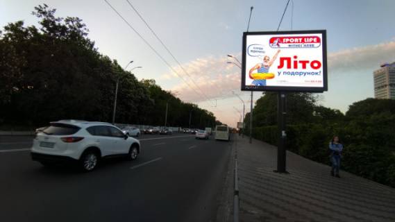 Видеоборд A в Киеве, 3.14x2.32  Повітряних сил пр-т/вул. Преображенська, за 300 м. до Солом'янської пл. - 333045 фото 1