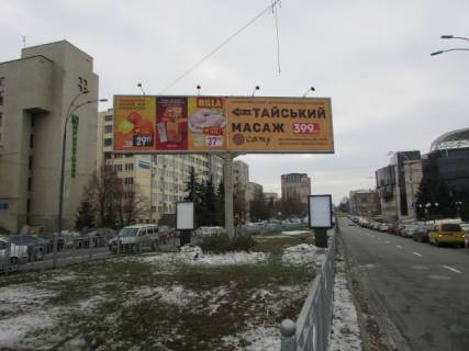 Ситилайт B в Киеве, 1.2x1.8  Народного Ополчення,1 / Севастопольська площа, розподілювач  (лівий) фото 1