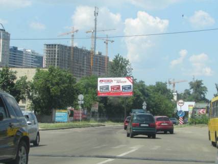 Билборд B в Киеве, 6x3  вул. Є.Сверстюка (Марини Раскової), 21а рух від пр. Соборності, ліворуч фото 1