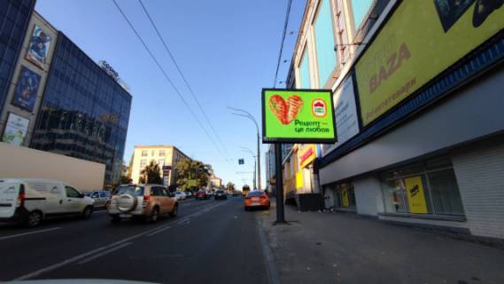 Видеоборд A у Києві, 3.14x2.32  вул. Вадима Гетьмана, 13 - 391364 Фото 1