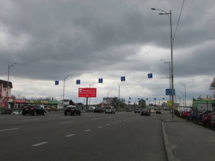 Видеоборд A в Киеве, 6x3  Кільцева дорога (розподілювач, поруч ТЦ "April City", з'їзд на пр-т Курбаса, напр. руху до Берестейського пр-ту) - 325115 фото 1