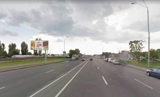 Беклайт B у Києві, 4x8  Броварський проспект / ак. Кухаря (Мурманська)  (перед м.Лісова) рух в напрямку Києва, ліворуч Фото 1