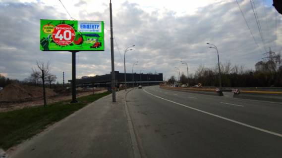 Видеоборд A у Києві, 6x3  Набережно-Рибальська, 400 метрів до проспекту Степана Бандери, рух з центру міста, ліворуч - 305920 Фото 1