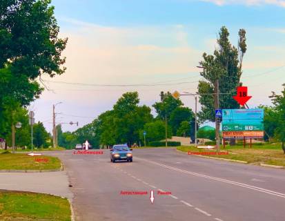Білборд, Бігборд (Борд)  A у Каховці, 3х6  Мелітопольська / Сем шос_А Фото 1