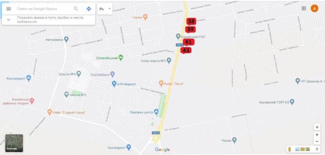 Билборд B в Каховке, 3х6  Панкеєвська (Таврія)_Б схема